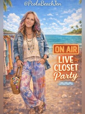 @PcolaBeachJen is LIVE NOW! Come Shop with me; NEVER Any Extra Shipping Costs.💙🥰